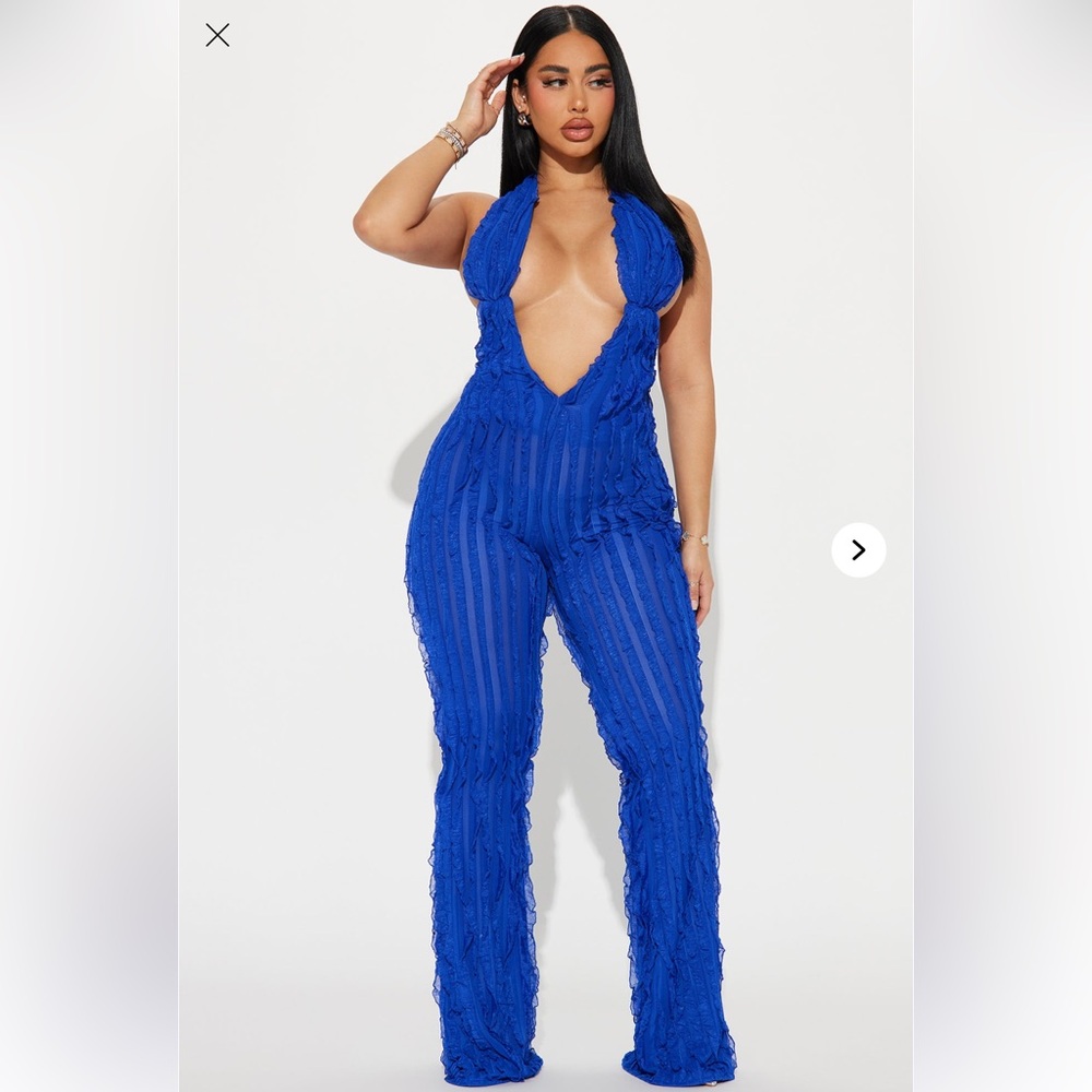 Blue Fashion Nova Jumpsuit